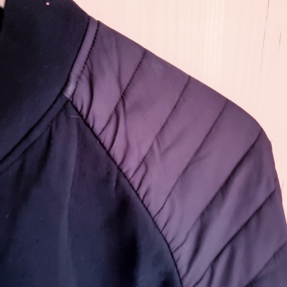 RYU Unisex Black Quilted Bomber Jacket Size Large - Picture 6 of 13